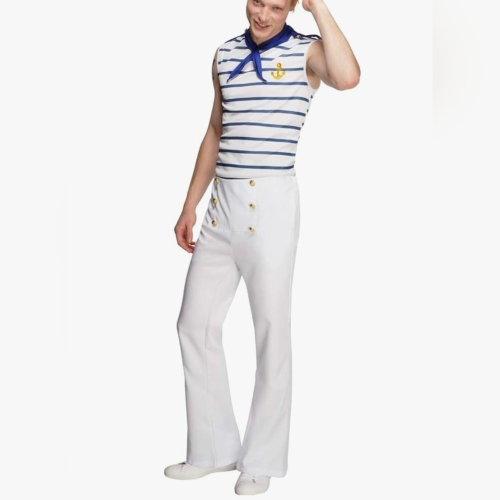 Smiffys Fever Male French Sailor Costume